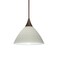 Besa Lighting Domi Cord Pendant, Chalk, Bronze Finish, 1x5W LED 1XT-1743KR-LED-BR - alternate 1